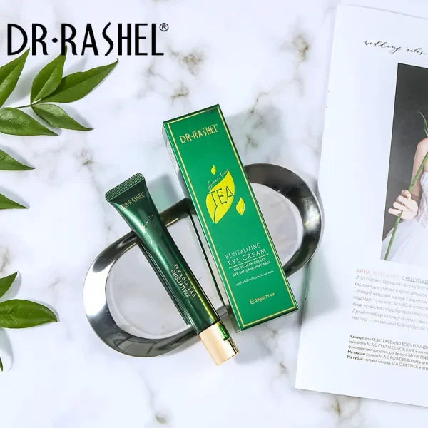 Dr.rashel Green Tea Revitalizing Eye Cream Dilute Dark Circles Eye Bags And Puffiness – 20g