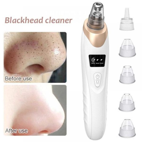 Face Vacuum Suction Blackhead Remover Pore Cleaner | Electric Deep Cleansing Tool For Nose & Face