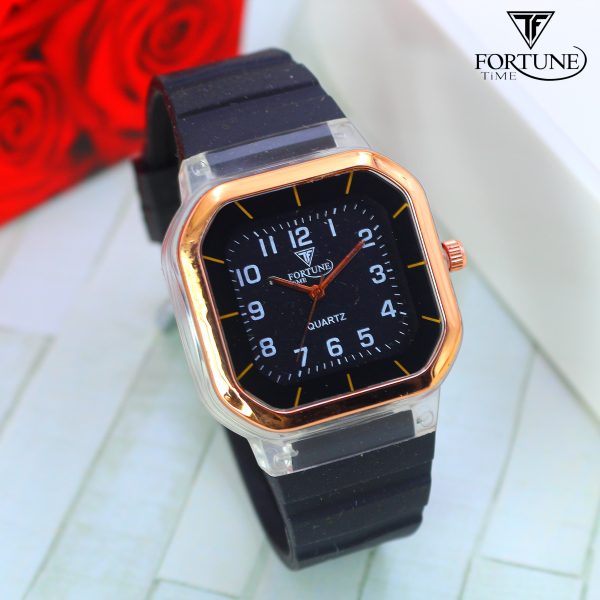 ( Without Box ) Time Worth Addidas Strap Square Wristwatches For Boys